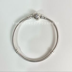 Pandora Starry Clasp Snake Chain Bracelet